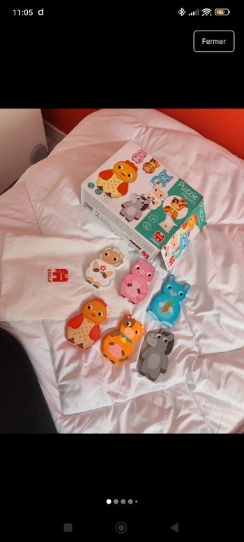 Jeu puzzle animaux magnétiques 