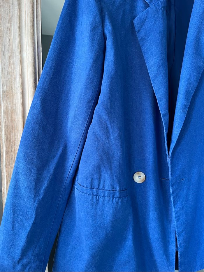 Blazer bleu Kiabi – Taille 36, comme neuf - photo numéro 6
