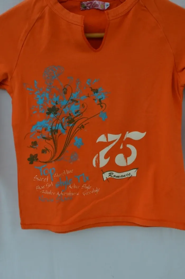 t shirt orange - photo numéro 2