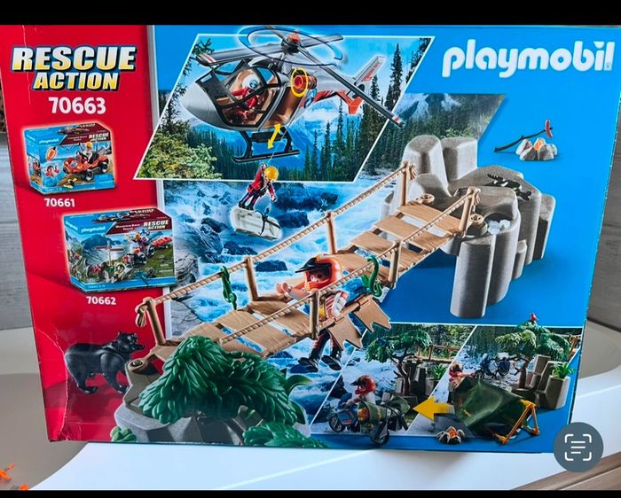 Playmobil 70663 unité de secours avec hélicoptère neuf et scellé - photo numéro 2