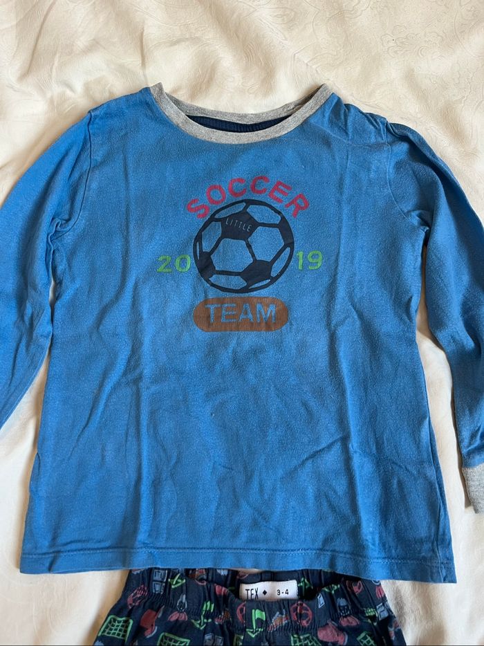 Pyjama Tex bleu marine football - photo numéro 2