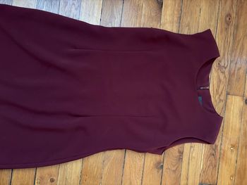 Robe droite bordeaux