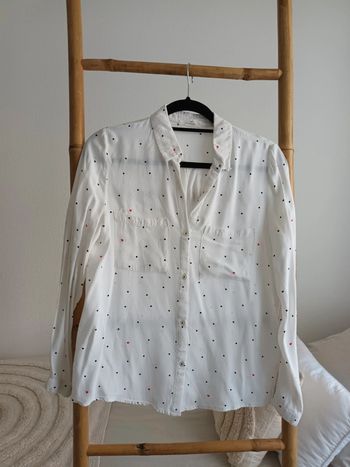Chemise blanche pois & cœurs Promod taille 38
