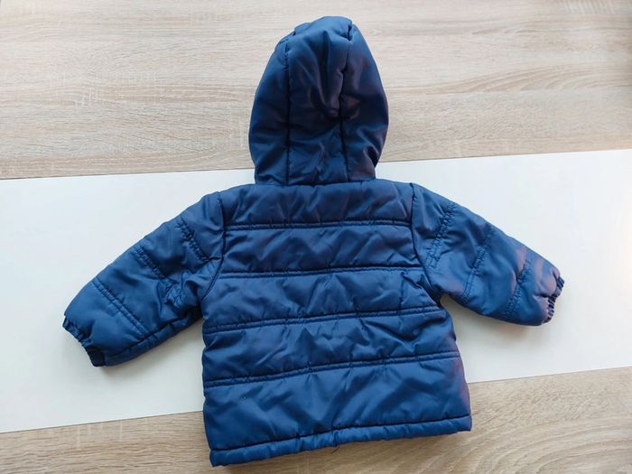 Manteau doudoune chaud bleu et rose - photo numéro 3