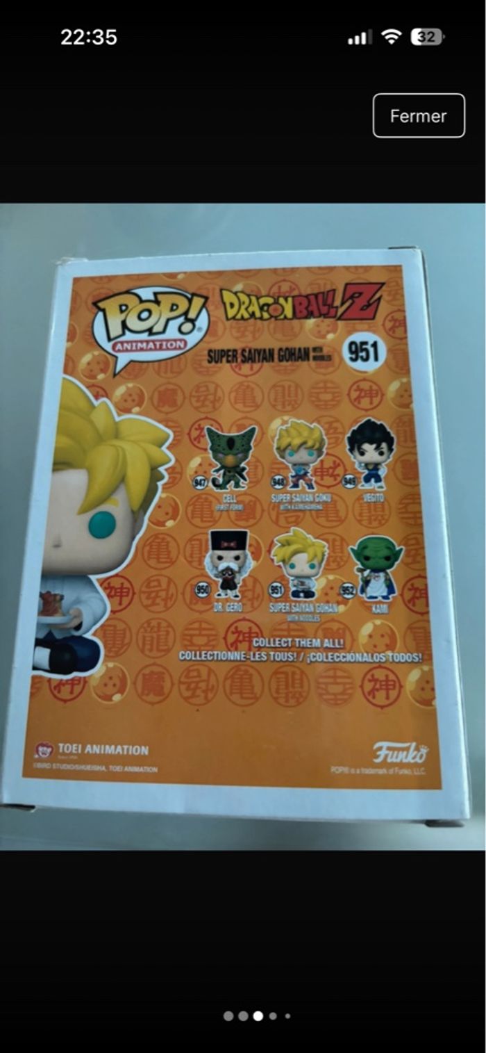 POP super saiyan gohan with noodles - DBZ 951 - photo numéro 3