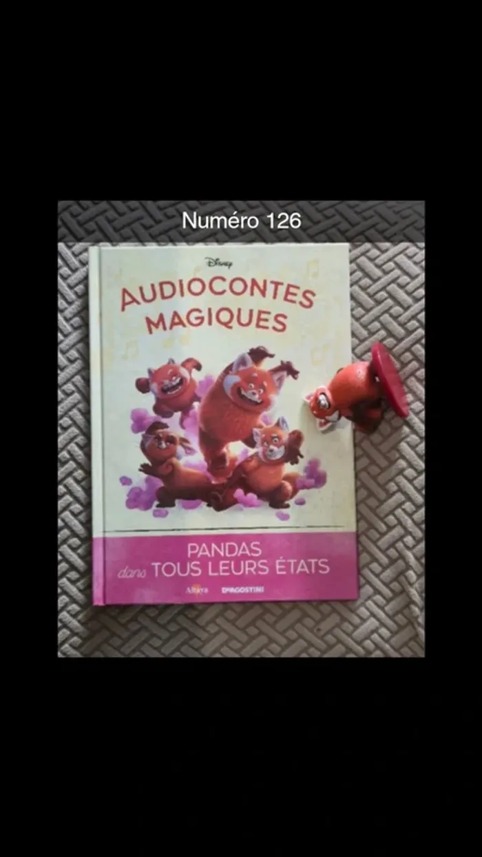 N¤126 audioconte Magique Altaya disney deagostini livre+figurine audio conte compte