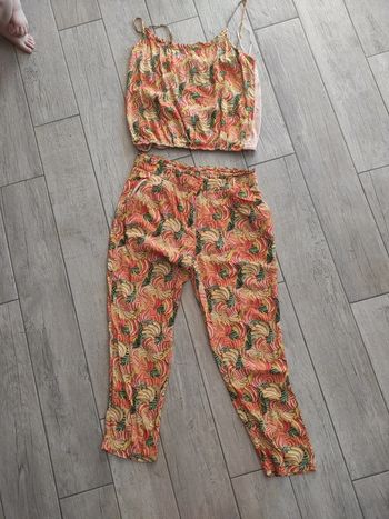 Ensemble femme coloré banane taille 42
