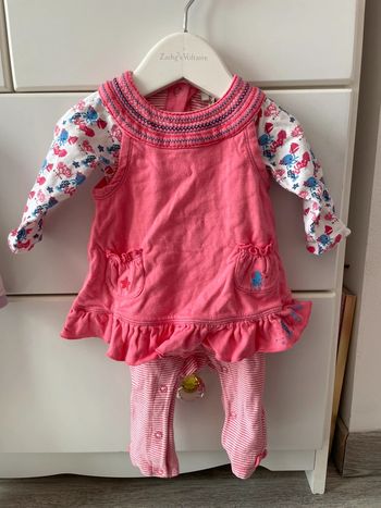 Ensemble robe salopette 3 mois