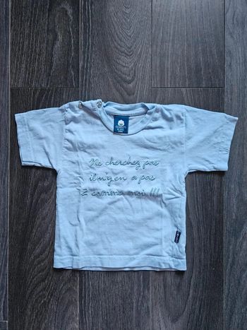 Tee-shirt Coton Blanc Taille 36 Mois 👕