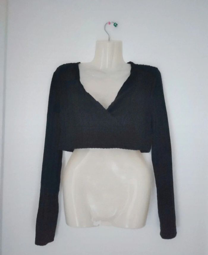 Pull léger crop top / court femme
