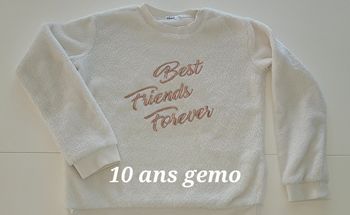 Sweat pull doux pilou peluche 10 ans gemo