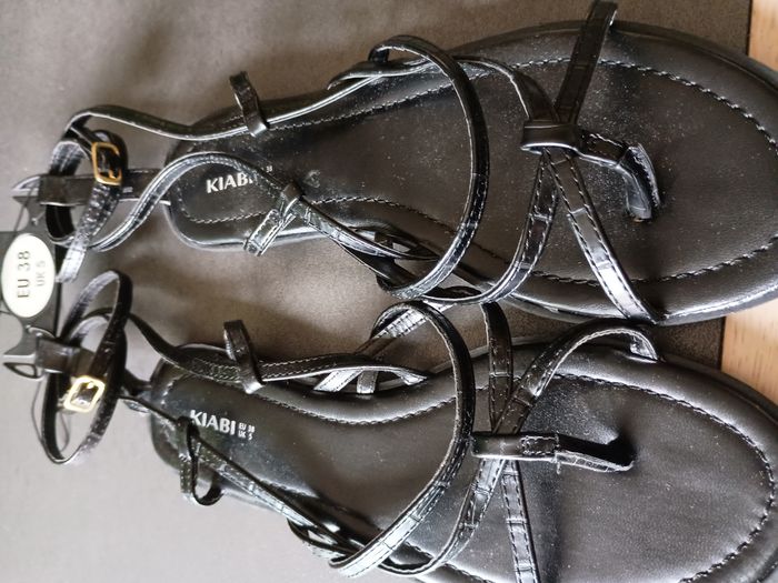 sandale noire femme - photo numéro 7