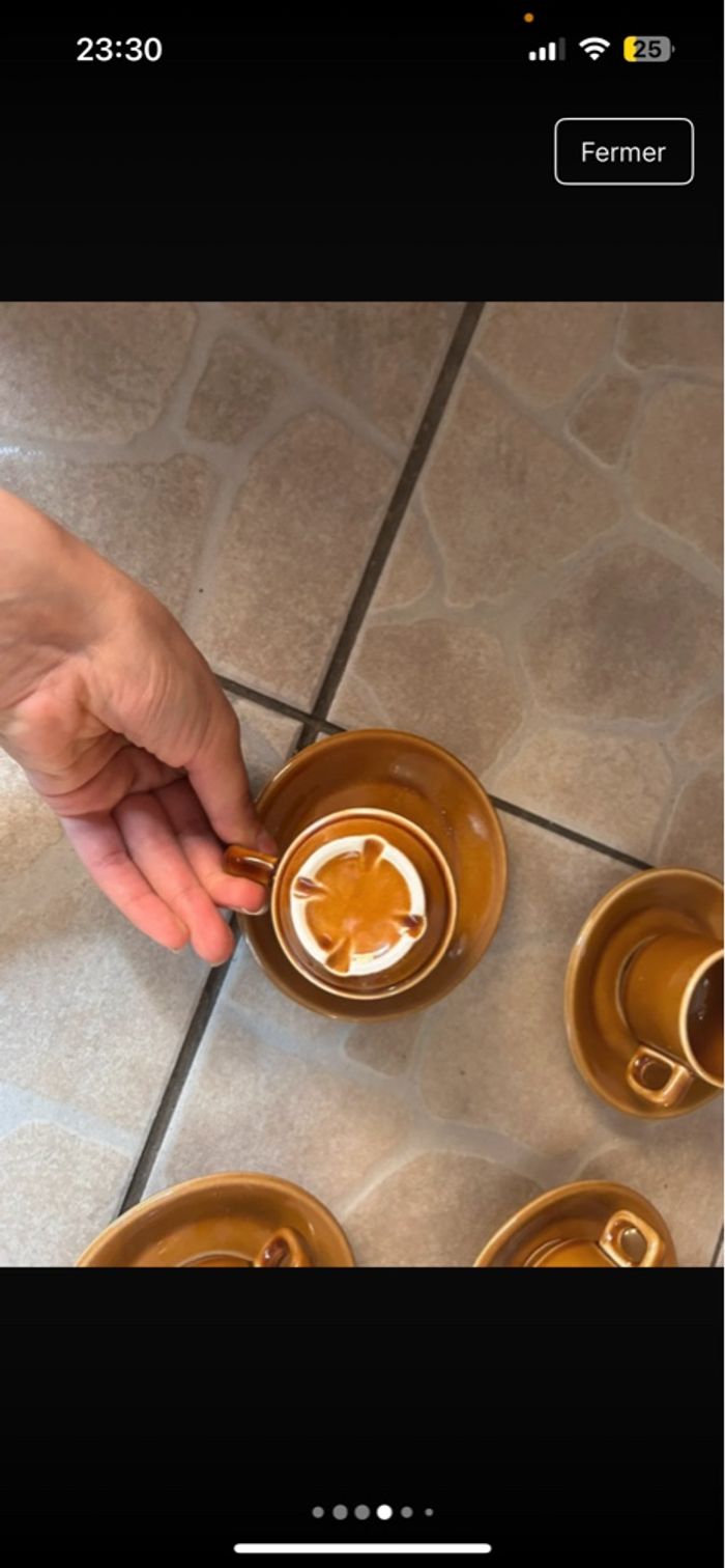Services de9 tasse avec les sous tasse - photo numéro 3