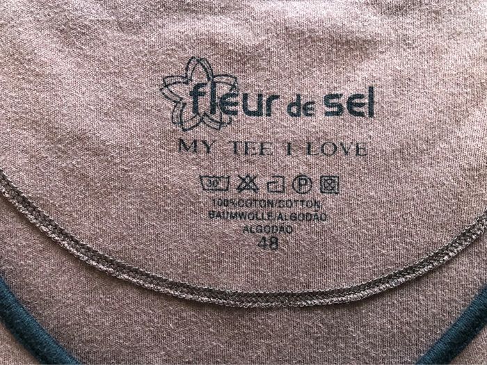 AN49:Haut marron « fleur de sel » T44 - photo numéro 6