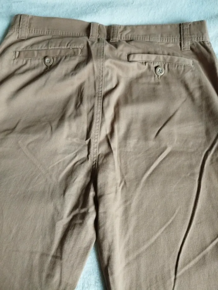 Pantalon femme coupe droite Denim Co col. Marron - photo numéro 9