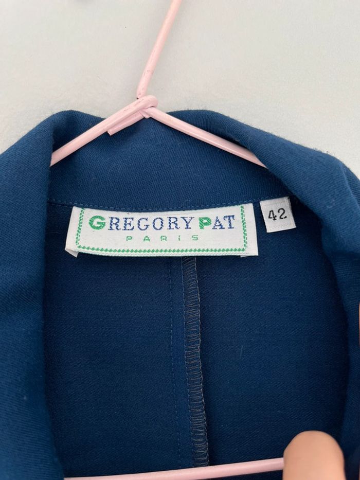 Robe longue bleue neuve pour femme Grégory Pat en taille 42 - photo numéro 3