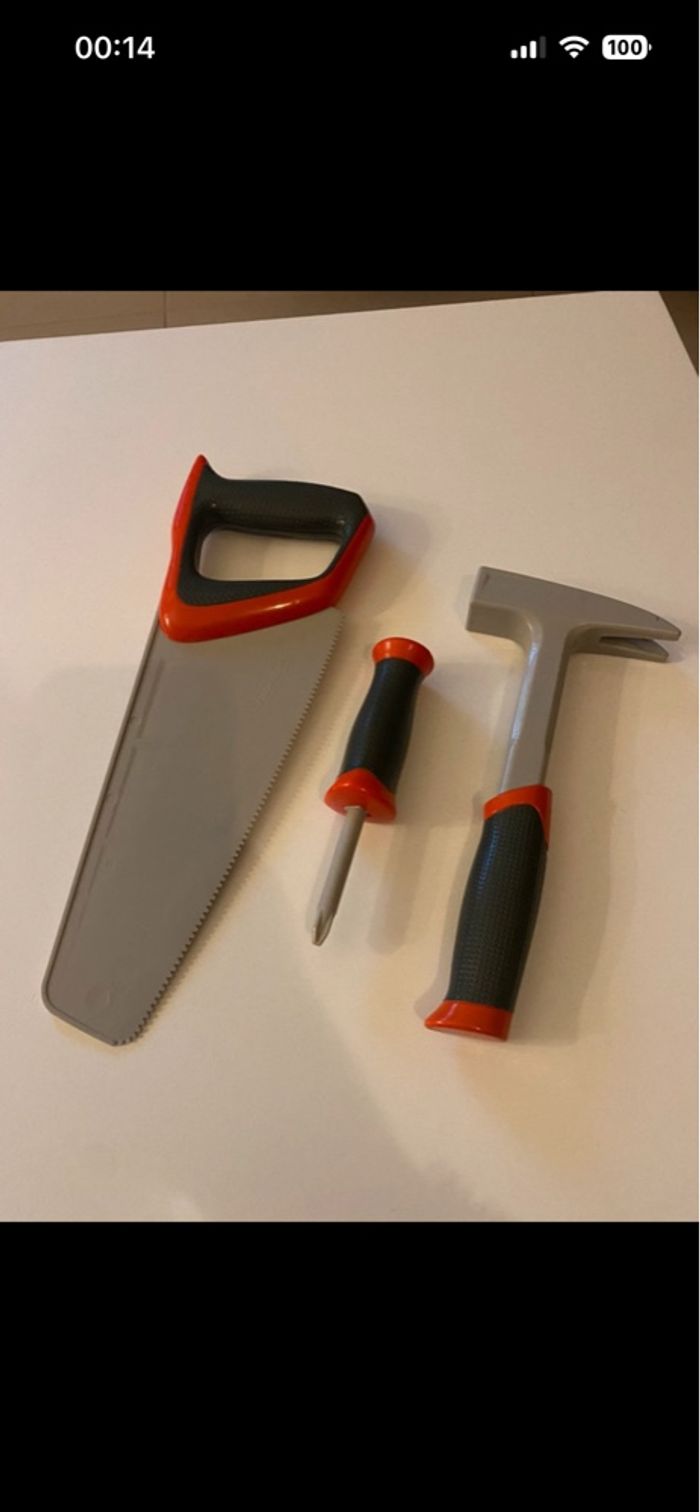 Lot de 3 outils en plastique