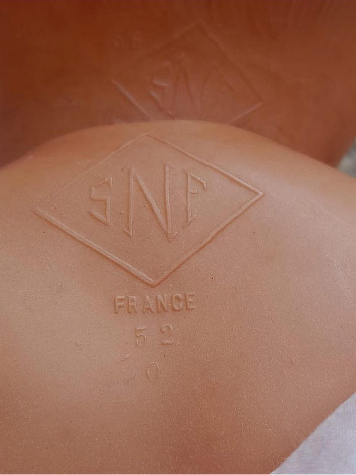 LOT : 2 baigneurs anciens Petitcollin et François SNF, années 50/60 (52/55 centimètres) + 1 offert - photo numéro 2