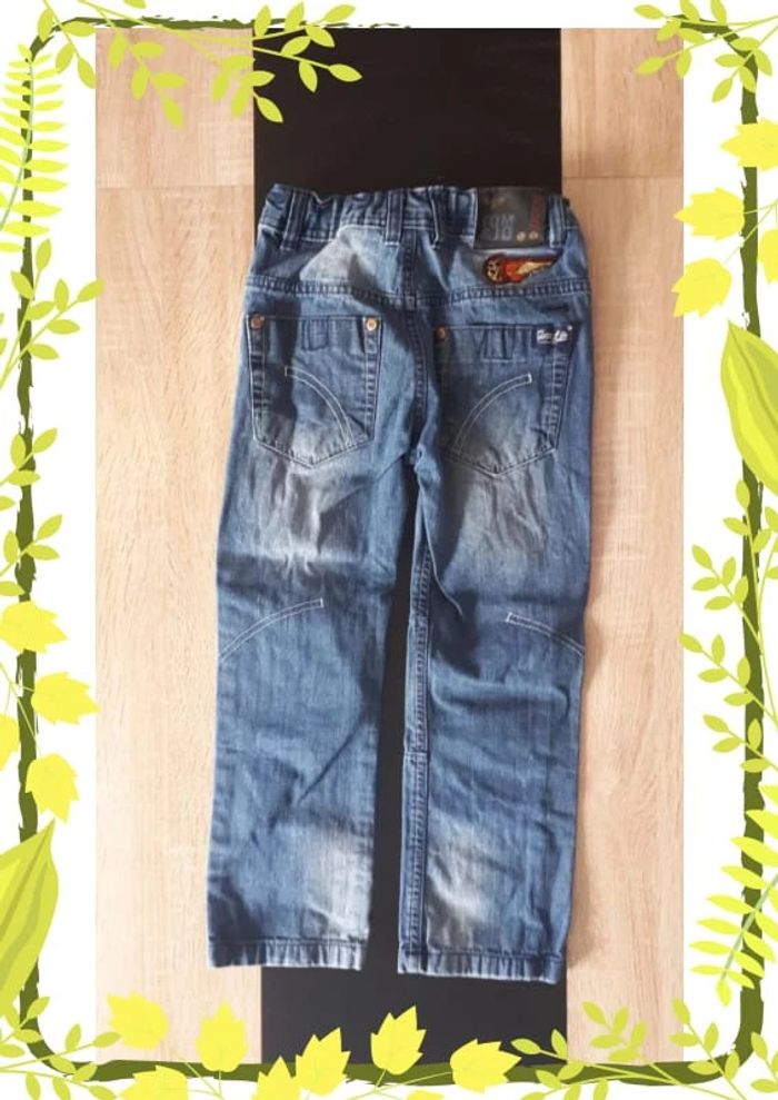 Jeans taille ajustable effet usé 6ans - photo numéro 3