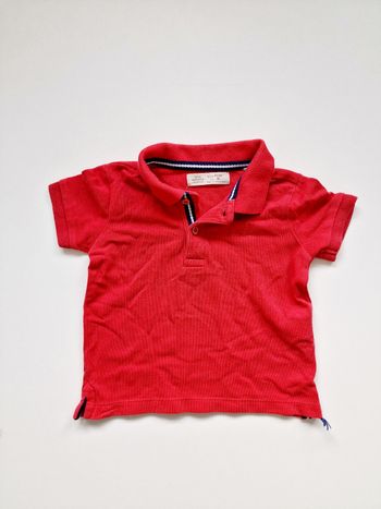 Zara - Polo manches courtes - Rouge framboise (18 mois)
