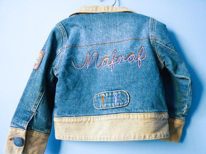 Veste jean Fille Naf Naf 4 ans collection mi-saison bleu TBE - photo numéro 3