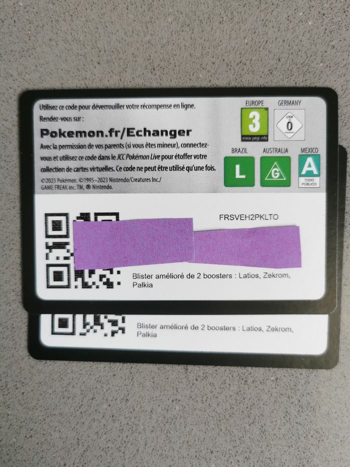 Lot de cartes QR code online Pokémon - photo numéro 6