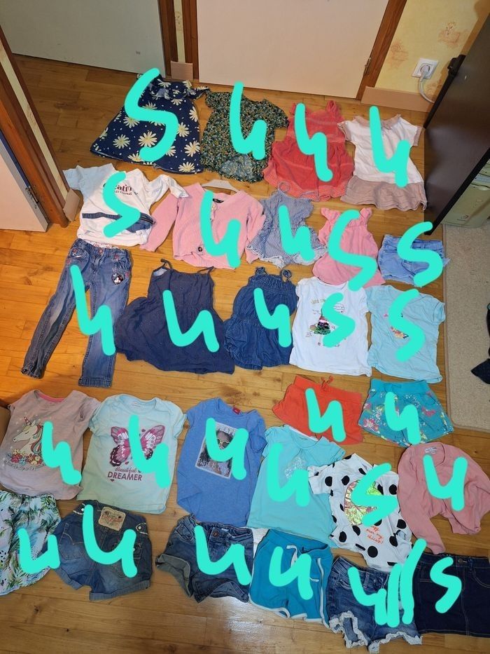 Lot vêtements printemps été  fille 4 ans et plusieurs 5 ans - photo numéro 3