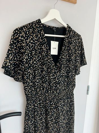 Jolie robe à pois dorés La Halle neuve 38