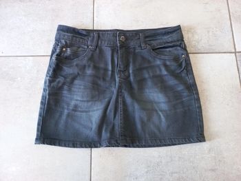 Mini jupe 40 bleu gris