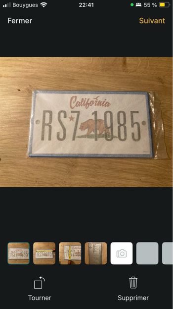 Plaque décorative RS7 1985