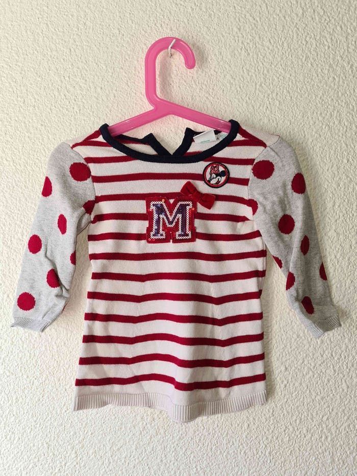 robe blanche et rouge minnie Disney