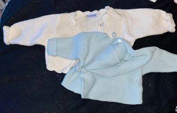 Lot gilet coton 1 mois