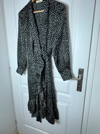 Robe croisée manches longues