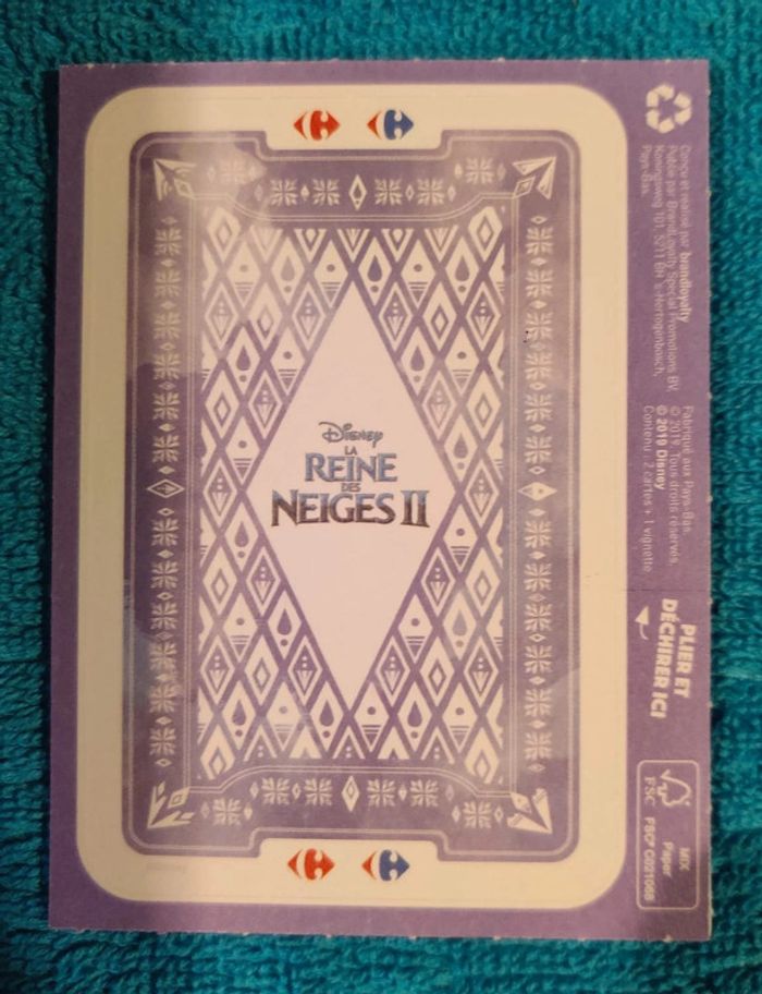 Boite de 250 pochettes de cartes Reine des Neiges, neuve - photo numéro 4