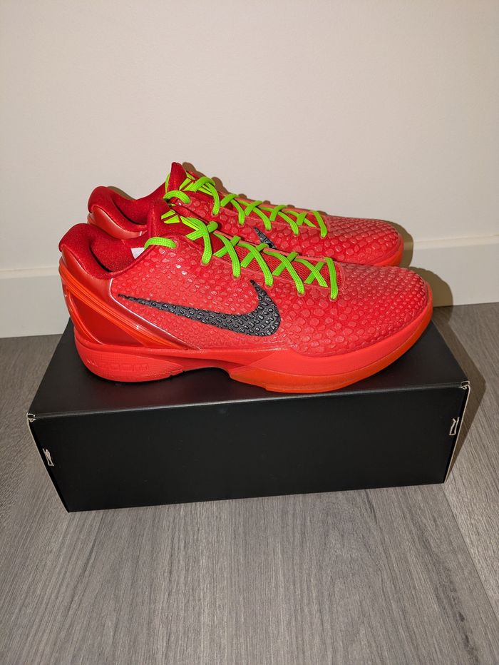 Nike kobe VI protro reverse grinch 2023 10us 44eu neuves DS Facture Snkrs