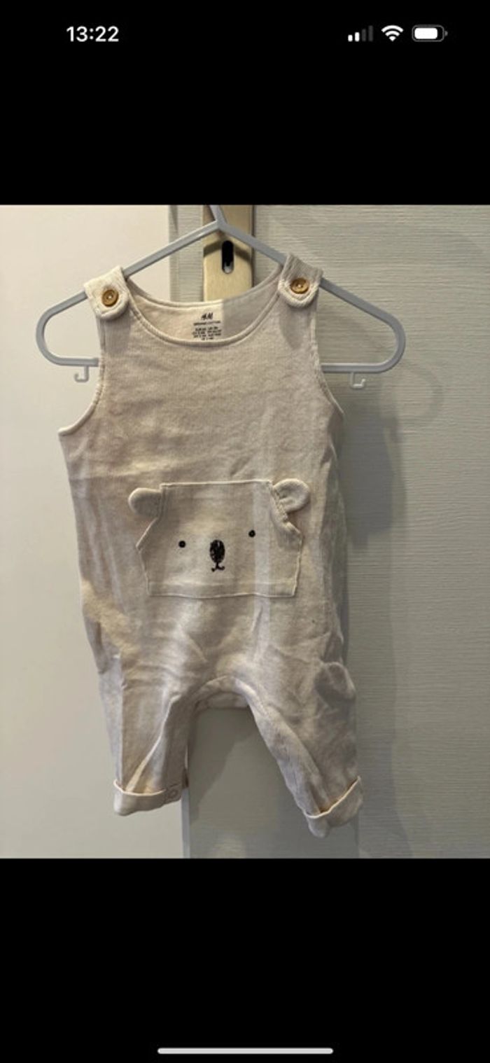 Salopette bébé mixte hm 3 mois très bon état