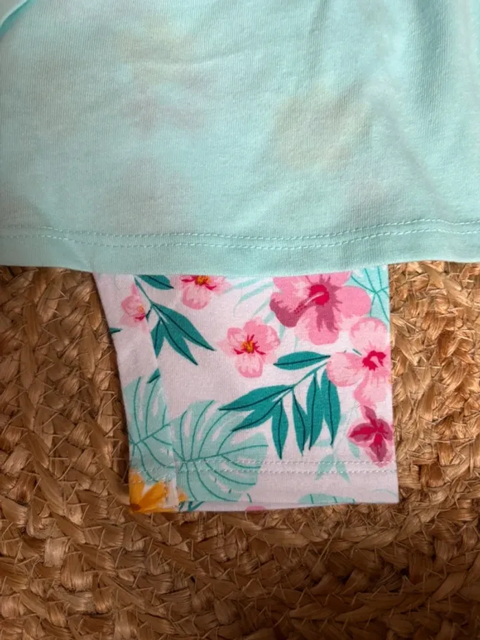 Tenue ensemble 2 pièce tunique legging court 18 mois neuf - photo numéro 2