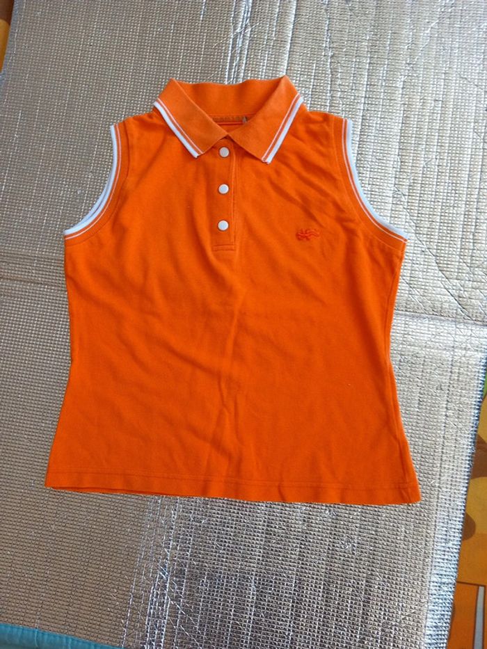 Tee-shirt polo coton T38 dessin crocodile