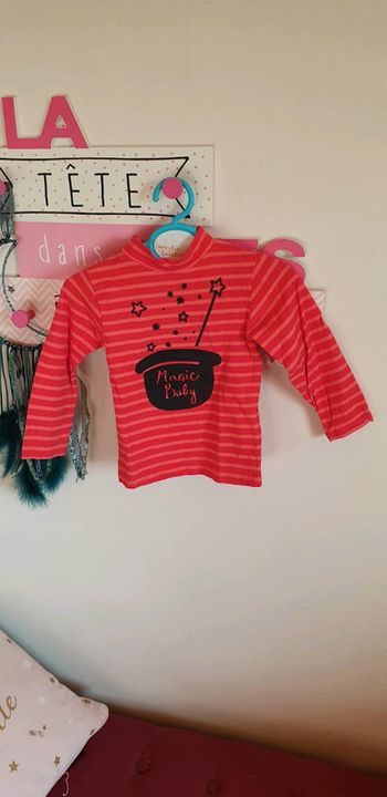 T-shirt manche longue col roulé