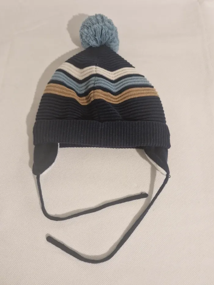 Bonnet à pompon doublé polaire 2-3 ans Obaïbi - photo numéro 4