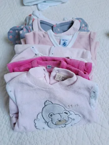 Lot 6 pyjamas - prema/naissance et 1 mois
