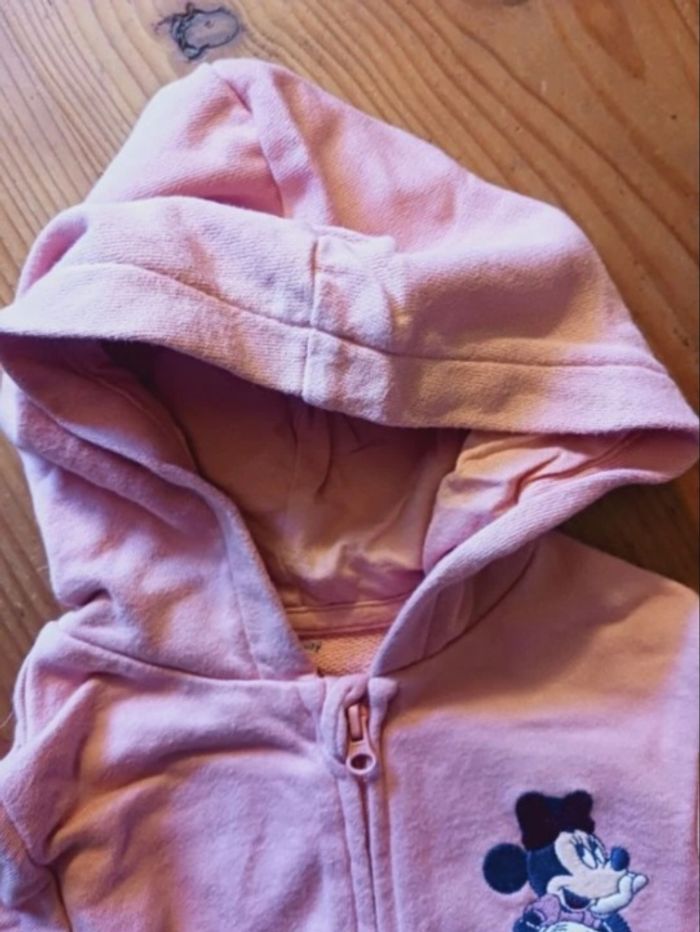 Sweat zippé fille - 18 mois (77/82cm) - Disney - photo numéro 3