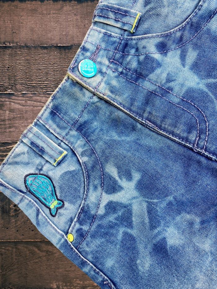 Upcycling - Jean bébé psychédélique tie and dye - photo numéro 3