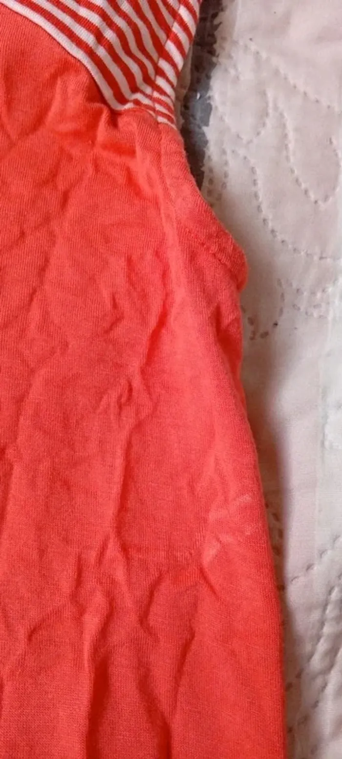 Robe très longue débardeur fluide avec rayures corail femme Xl - photo numéro 18