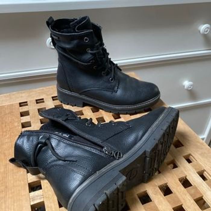 Bottes bottines boots fourrées peu portées 37 Tamaris - photo numéro 2