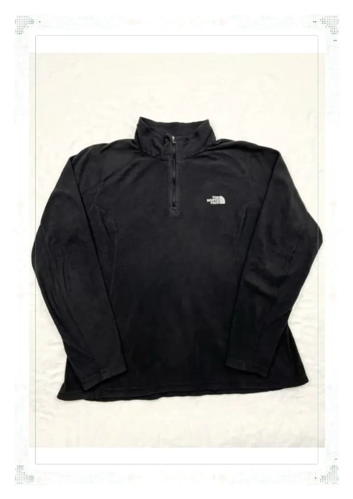 The North Face polaire demi zip noir femme taille L polyester - photo numéro 2
