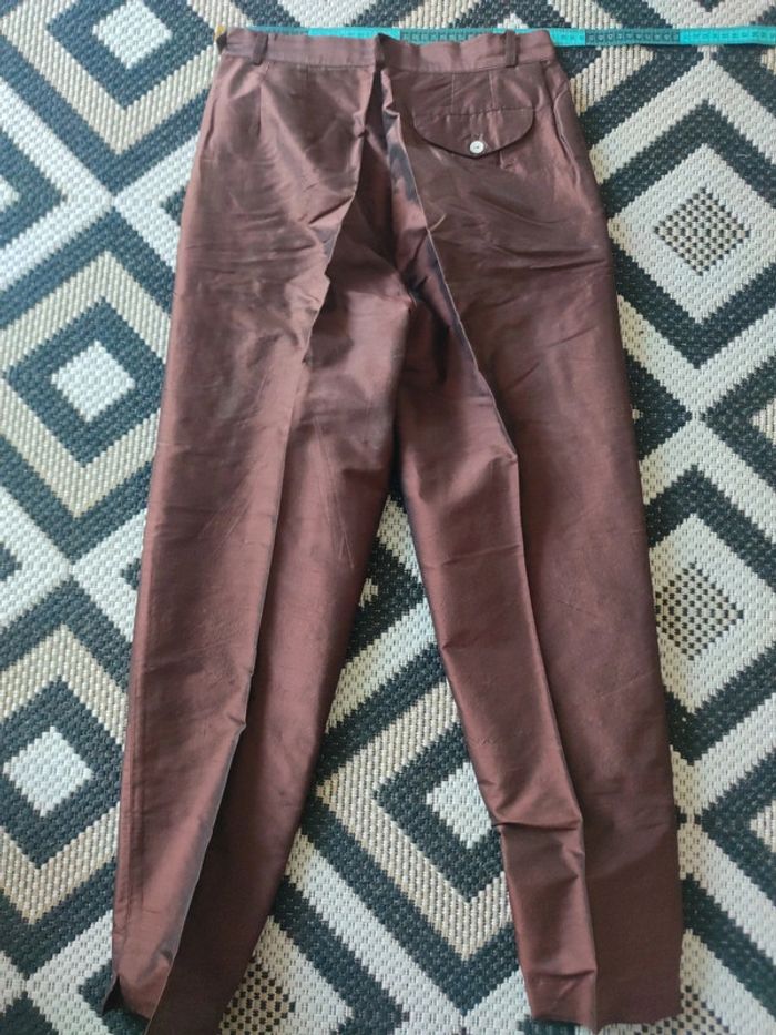 Pantalon 100%soie Armand ventilo taille36 - photo numéro 5