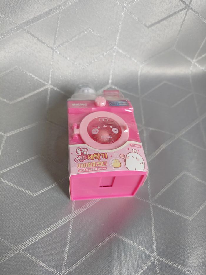 Distributeur de bonbons Molang – Mini lave-linge interactif & figurine - photo numéro 5