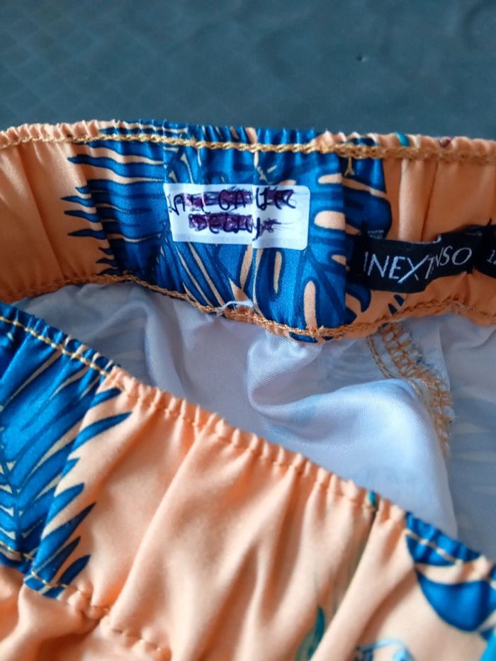 Bermuda léger imprimé hawaïen orange garçon 12 ans in extenso - photo numéro 14