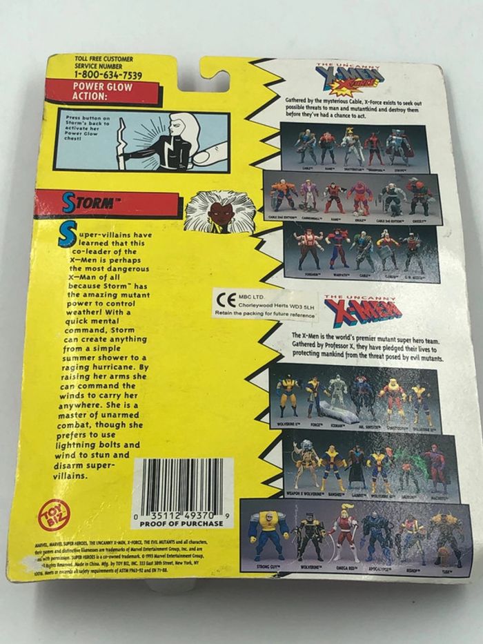 Figurine Marvel Comics X-Men Storm Toy Biz 1993 neuf - photo numéro 2